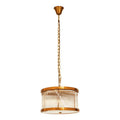 Orsina Kensington Bronze 5-Bulb Pendant Light | Fluted Glass Drum