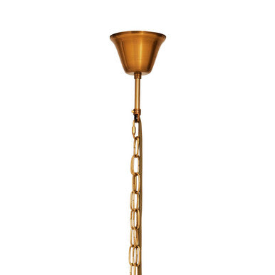 Orsina Kensington Bronze 5-Bulb Pendant Light | Fluted Glass Drum