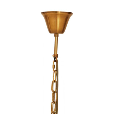 Orsina Kensington Bronze 5-Bulb Pendant Light | Fluted Glass Drum