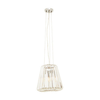 Orsina Kensington 3-Bulb Pendant Light – Chrome & Fluted Glass