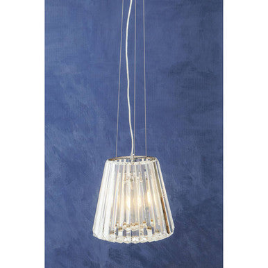 Orsina Kensington 3-Bulb Pendant Light – Chrome & Fluted Glass