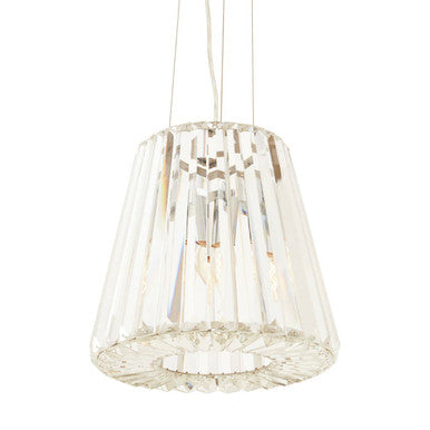 Orsina Kensington 3-Bulb Pendant Light – Chrome & Fluted Glass