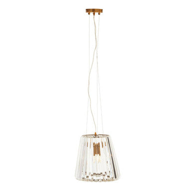 Orsina Kensington Townhouse 3-Bulb Bronze and Crystal Pendant Light