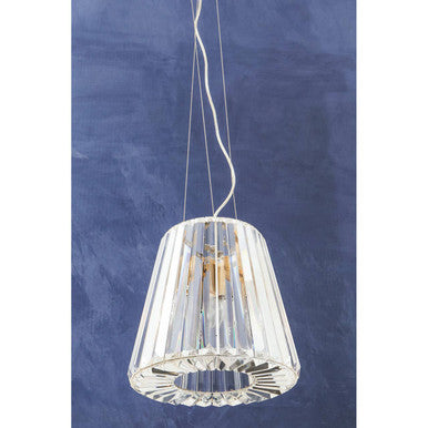 Orsina Kensington Townhouse 3-Bulb Bronze and Crystal Pendant Light