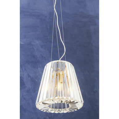 Orsina Kensington Townhouse 3-Bulb Bronze and Crystal Pendant Light