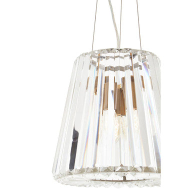 Orsina Kensington Townhouse 3-Bulb Bronze and Crystal Pendant Light