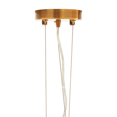 Orsina Kensington Townhouse 3-Bulb Bronze and Crystal Pendant Light