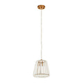Orsina Kensington Townhouse 1 Bulb Pendant Light – Bronze Gold