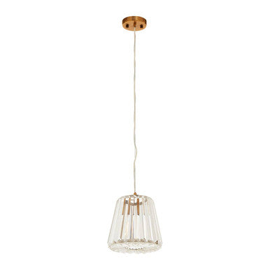 Orsina Kensington Townhouse 1 Bulb Pendant Light – Bronze Gold