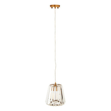 Orsina Kensington Townhouse 1 Bulb Pendant Light – Bronze Gold