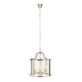 Orsina Hampstead 6-Bulb Chrome Pendant Light | Modern Glass Chandelier