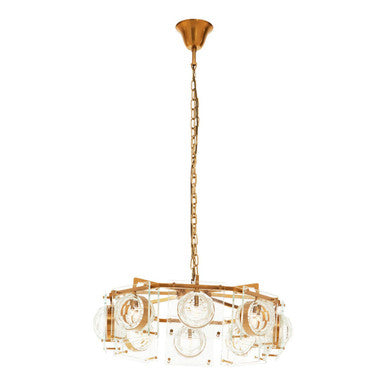 Orsina Kensington 8-Bulb Pendant Light – Mid-Century Bronze Chandelier