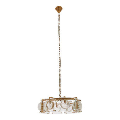 Orsina Kensington 8-Bulb Pendant Light – Mid-Century Bronze Chandelier