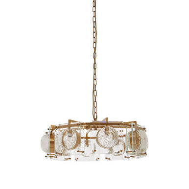 Orsina Kensington 8-Bulb Pendant Light – Mid-Century Bronze Chandelier