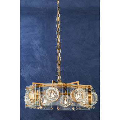 Orsina Kensington 8-Bulb Pendant Light – Mid-Century Bronze Chandelier
