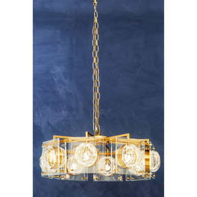 Orsina Kensington 8-Bulb Pendant Light – Mid-Century Bronze Chandelier