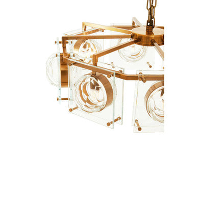 Orsina Kensington 8-Bulb Pendant Light – Mid-Century Bronze Chandelier