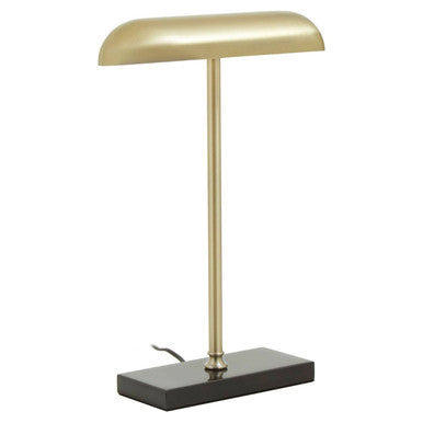 Orsina Newton Brass Desk Lamp | Black Marble Base Task Lighting