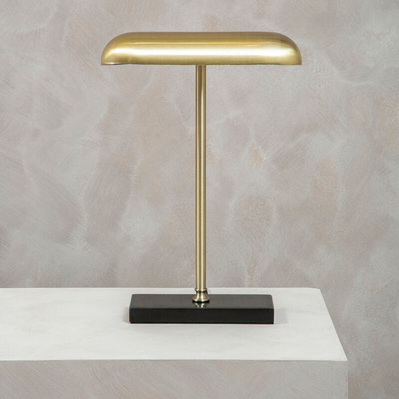 Orsina Newton Brass Desk Lamp | Black Marble Base Task Lighting
