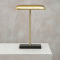 Orsina Newton Brass Desk Lamp | Black Marble Base Task Lighting