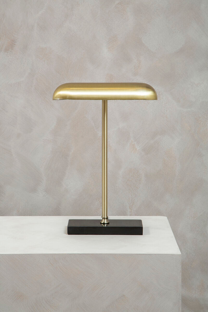 Orsina Newton Brass Desk Lamp | Black Marble Base Task Lighting