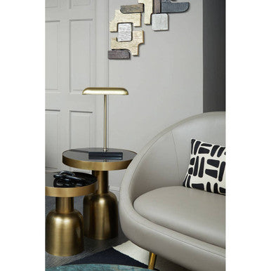 Orsina Newton Brass Desk Lamp | Black Marble Base Task Lighting