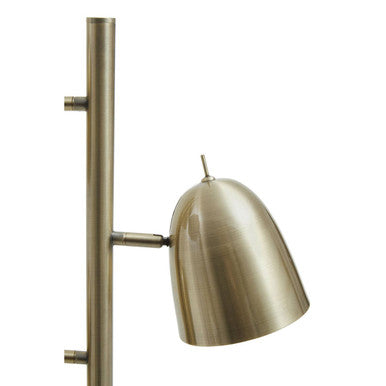 Orsina Newton Brass Floor Lamp – 3-Light Adjustable Gold Spotlight