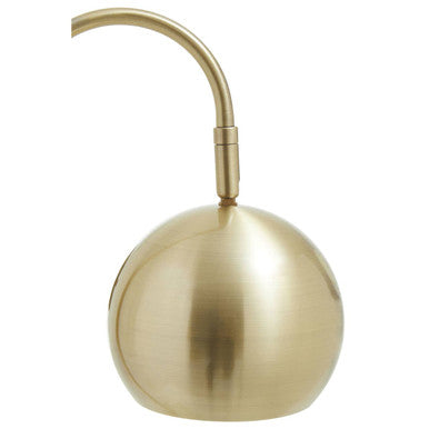 Orsina Newton Globe Desk Lamp – Gold Metal Shade & White Marble Base