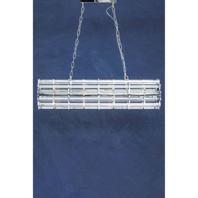 Orsina Karli Chrome 8-Bulb Crystal Pendant Light | Modern Chandelier