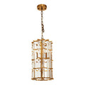 Orsina Karli Brass Vertical Light – Small Crystal Accent Chandelier