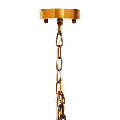 Orsina Karli Brass Vertical Light – Small Crystal Accent Chandelier