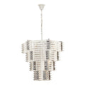 Orsina Karli 15-Bulb Crystal Chandelier | Chrome & Glass Prism Light