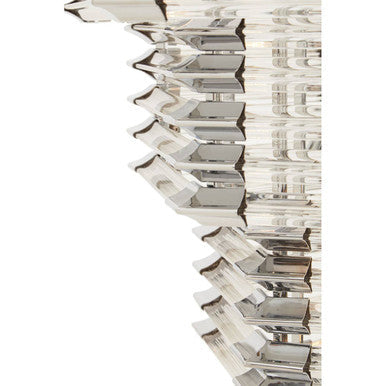 Orsina Karli 15-Bulb Crystal Chandelier | Chrome & Glass Prism Light