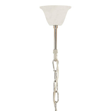 Orsina Karlo Smoke Grey Glass & Chrome Modern Chandelier Light