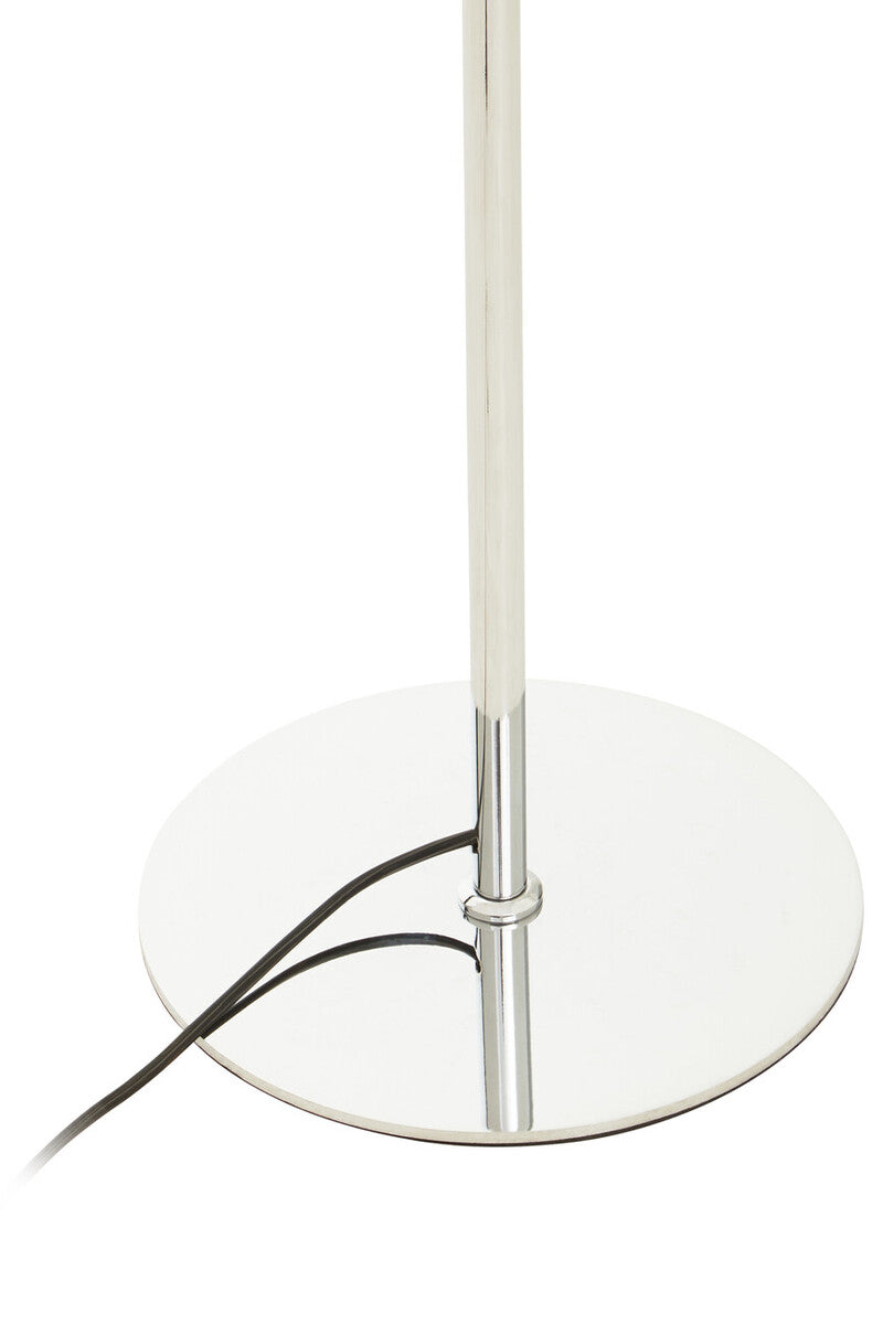 Orsina Karter Floor Lamp | Chrome Finish with Dual White Glass Shades