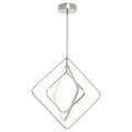 Orsina Trieste Small Angular Pendant Light | Silver Geometric Fixture