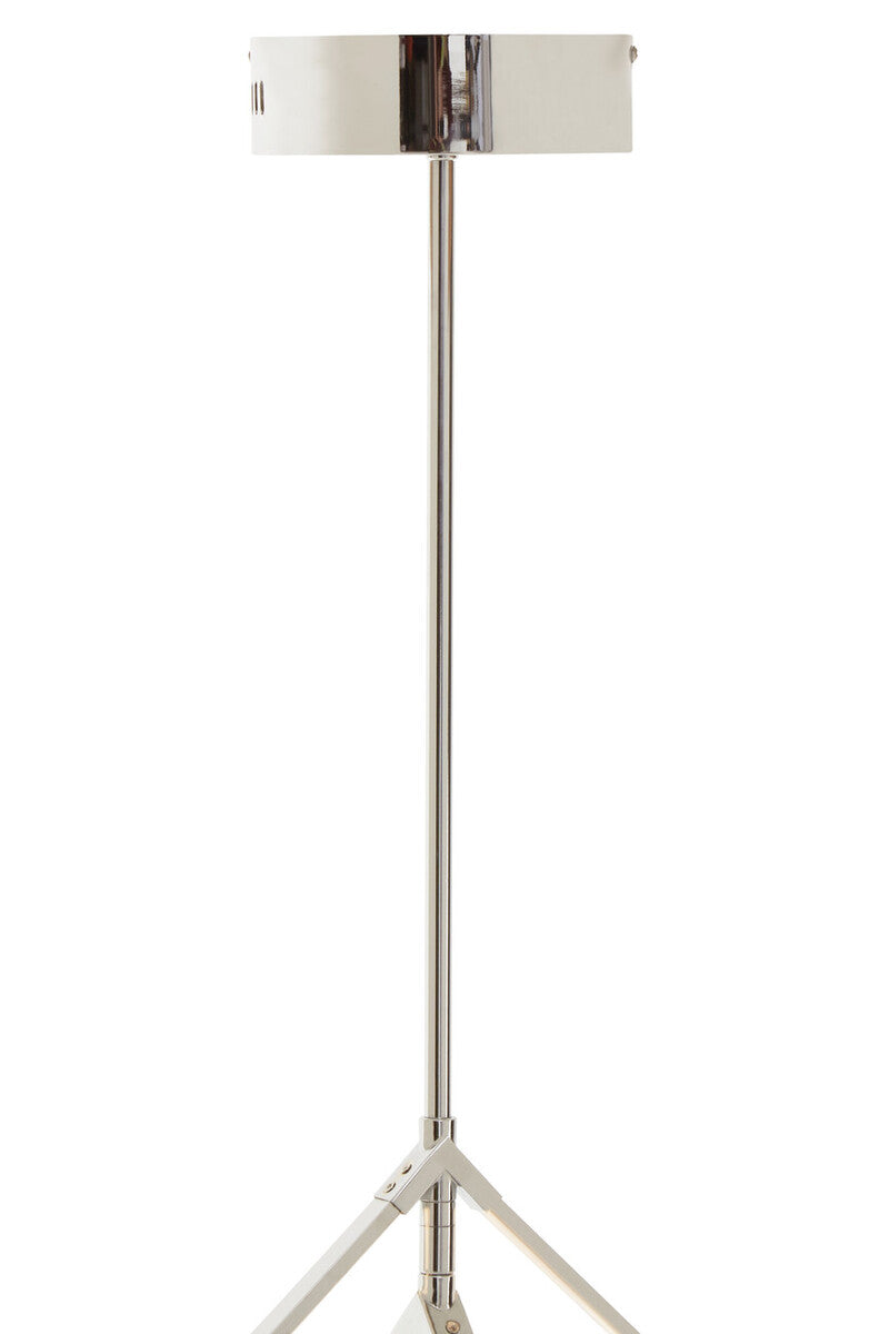 Orsina Trieste Small Angular Pendant Light | Silver Geometric Fixture