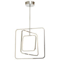 Orsina Trieste Small Rectangular Pendant Light | Silver Modern Lighting