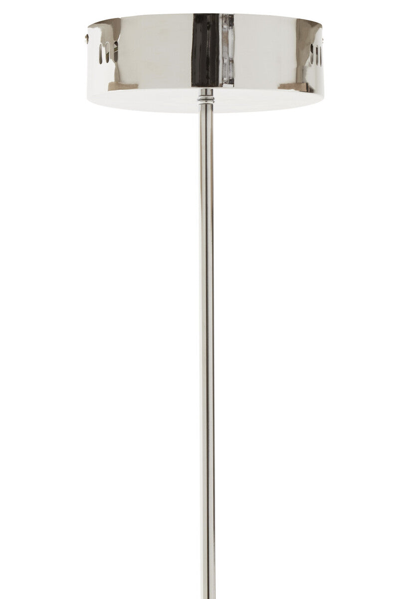 Orsina Trieste Large Rectangular Pendant Light | Silver Modern Fixture