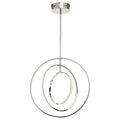 Orsina Trieste Three Ring Pendant Light – Modern Chrome Geometric Lamp