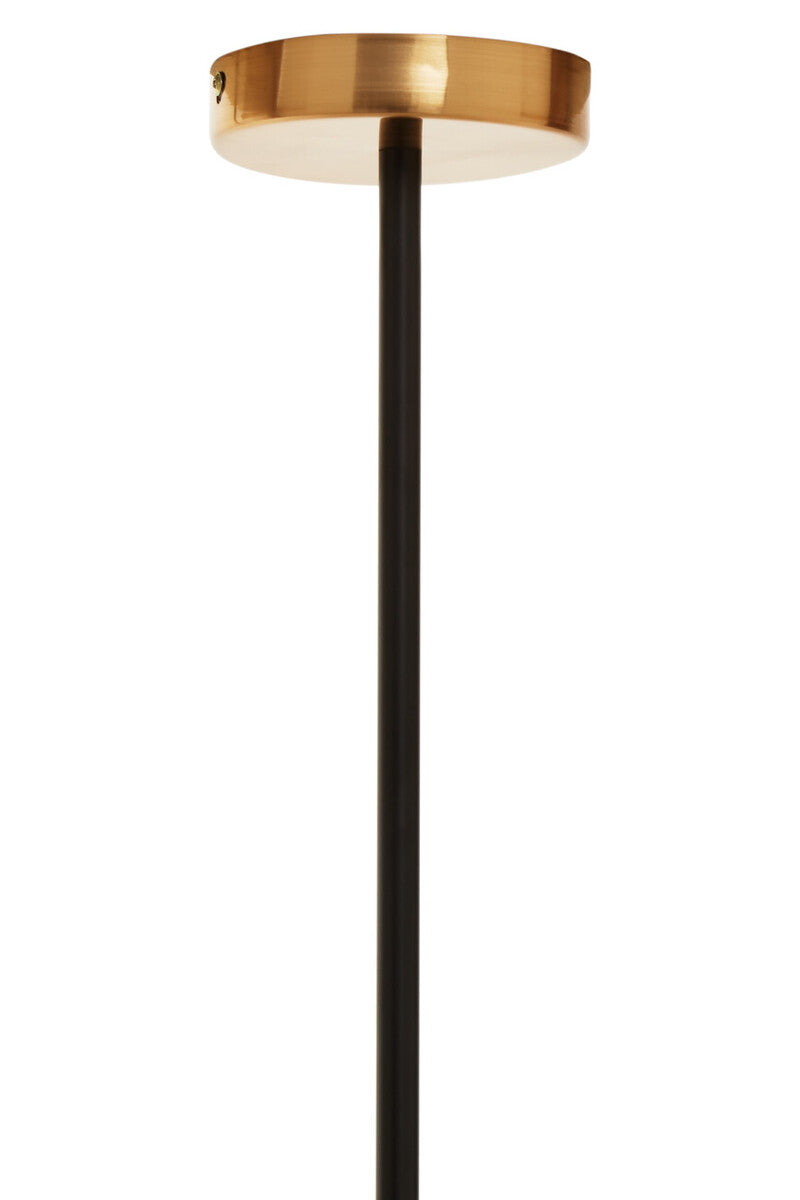 Orsina Trieste 4-Bulb Ring Pendant Light – Brass & Matte Black