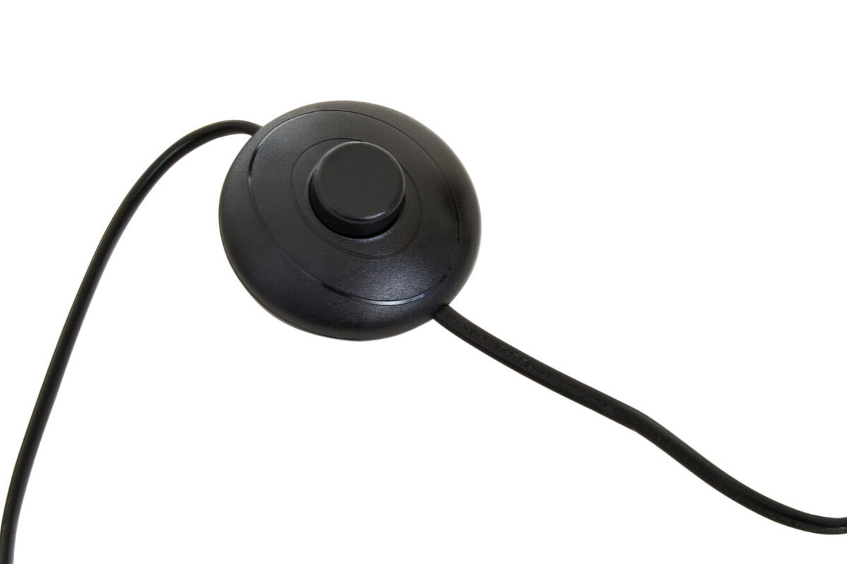 Orsina Trieste Floor Lamp – Modern Black Metal with Champagne Glass