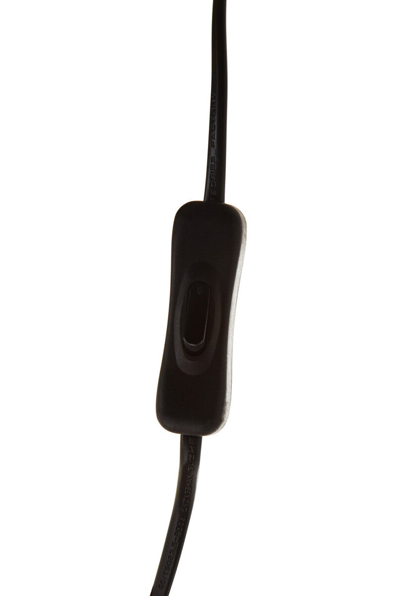 Orsina Trieste Champagne Glass Floor Lamp – Modern Black Metal Frame