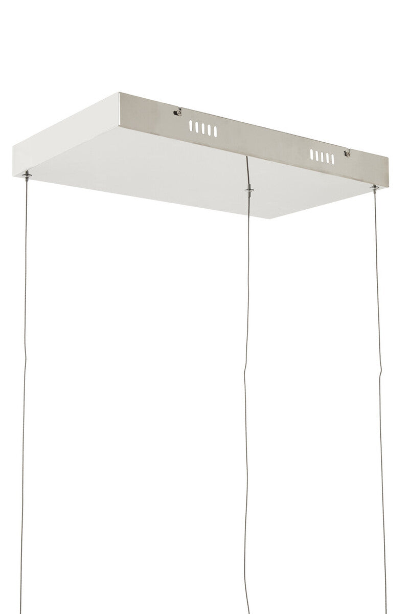 Orsina Trieste 3-Square Pendant Light | Chrome Stainless Steel Chandelier