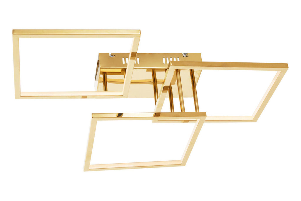 Orsina Trieste Three Square Ceiling Light | Modern Stainless Steel Fixture