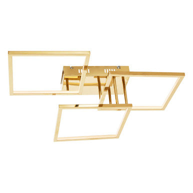 Orsina Trieste Three Square Ceiling Light | Modern Stainless Steel Fixture
