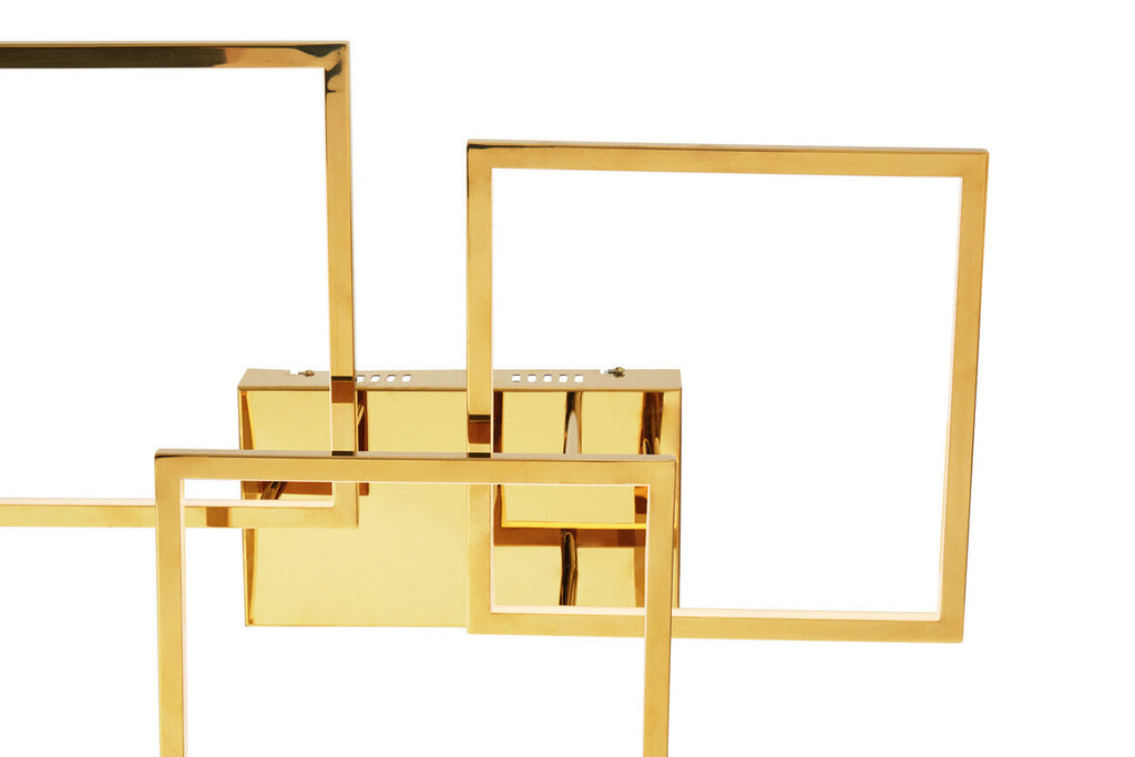 Orsina Trieste Three Square Ceiling Light | Modern Stainless Steel Fixture