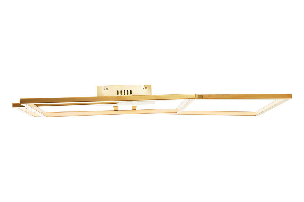 Orsina Trieste Four Square Flush Mount Ceiling Light – Metallic Steel