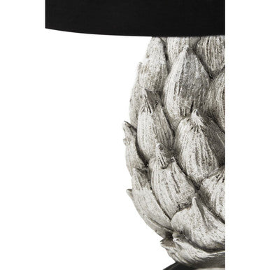 Orsina Artichoke Table Lamp – Silver Sculptural Boho Accent Light