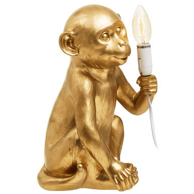 Orsina Monkey Table Lamp – Handcrafted Gold Finish Animal Decor